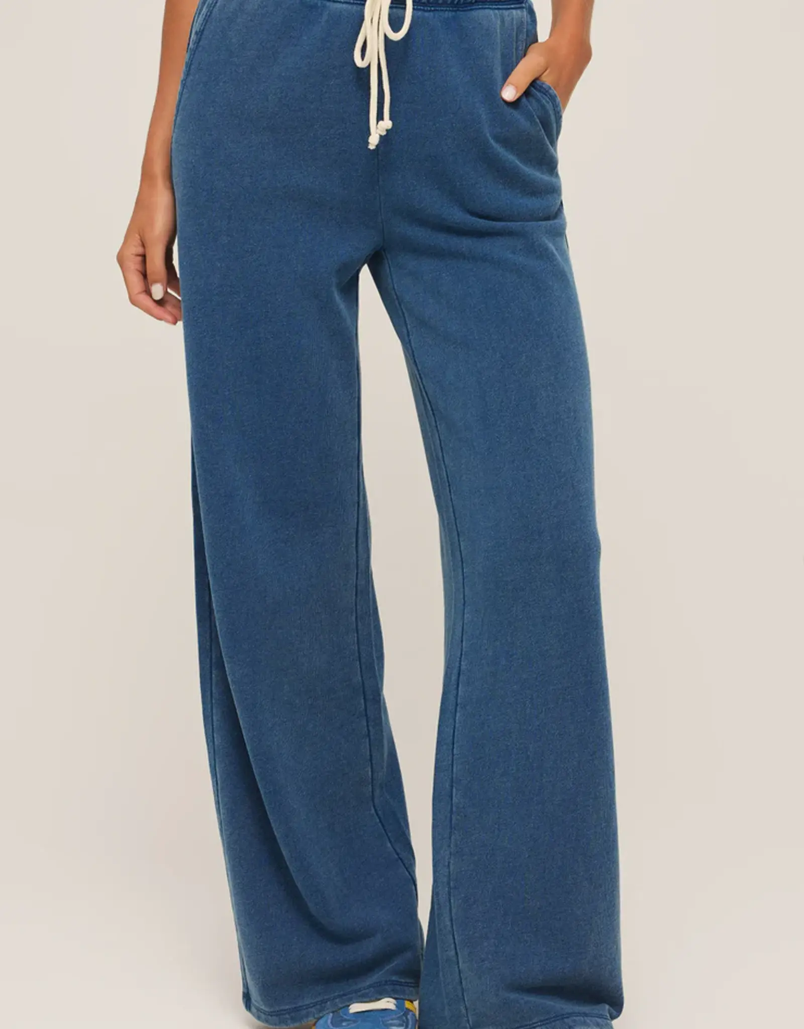 Z Supply Hunter Knit Pant Vintage Indigo