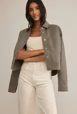 Z Supply All Day Cropped Denim Jacket