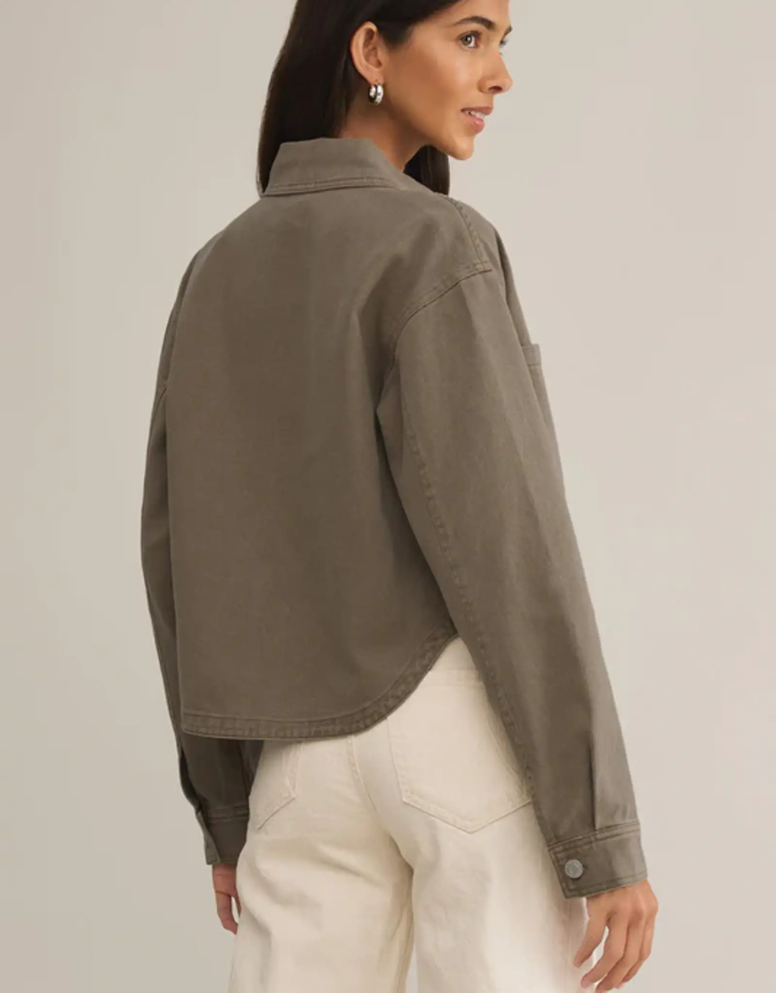 Z Supply All Day Cropped Denim Jacket