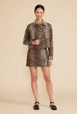 LucyParis Cara Cropped Leopard Jacket