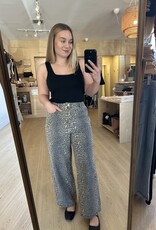 Gilli Animal Print Twill Pant