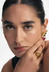 Hoop La Double Croissant Chunky Ring