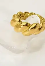 Hoop La Croissant Rope Chunky Ring