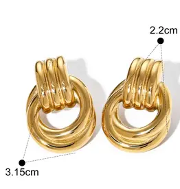 Hoop La Door Knocker Earrings