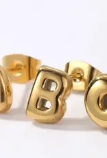 Hoop La Bubble Letter Mini Stud