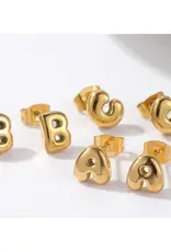 Hoop La Bubble Letter Mini Stud