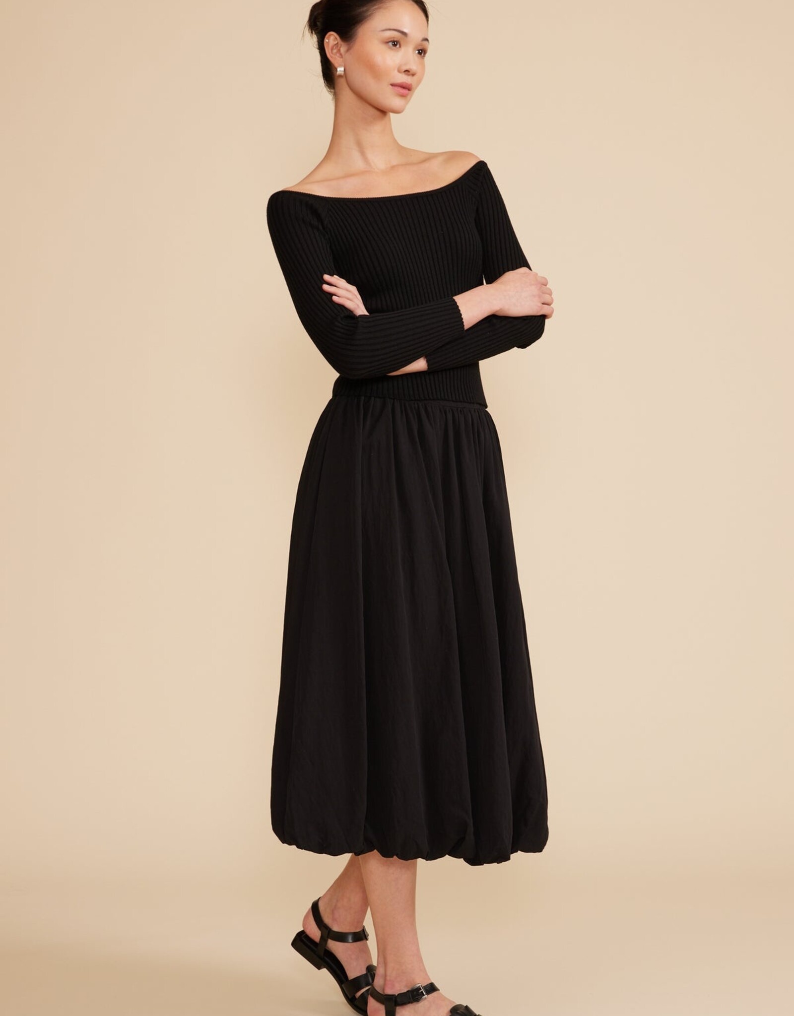 LucyParis Bubble Midi Skirt