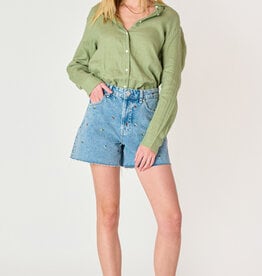 Dex Embroidered Denim Short