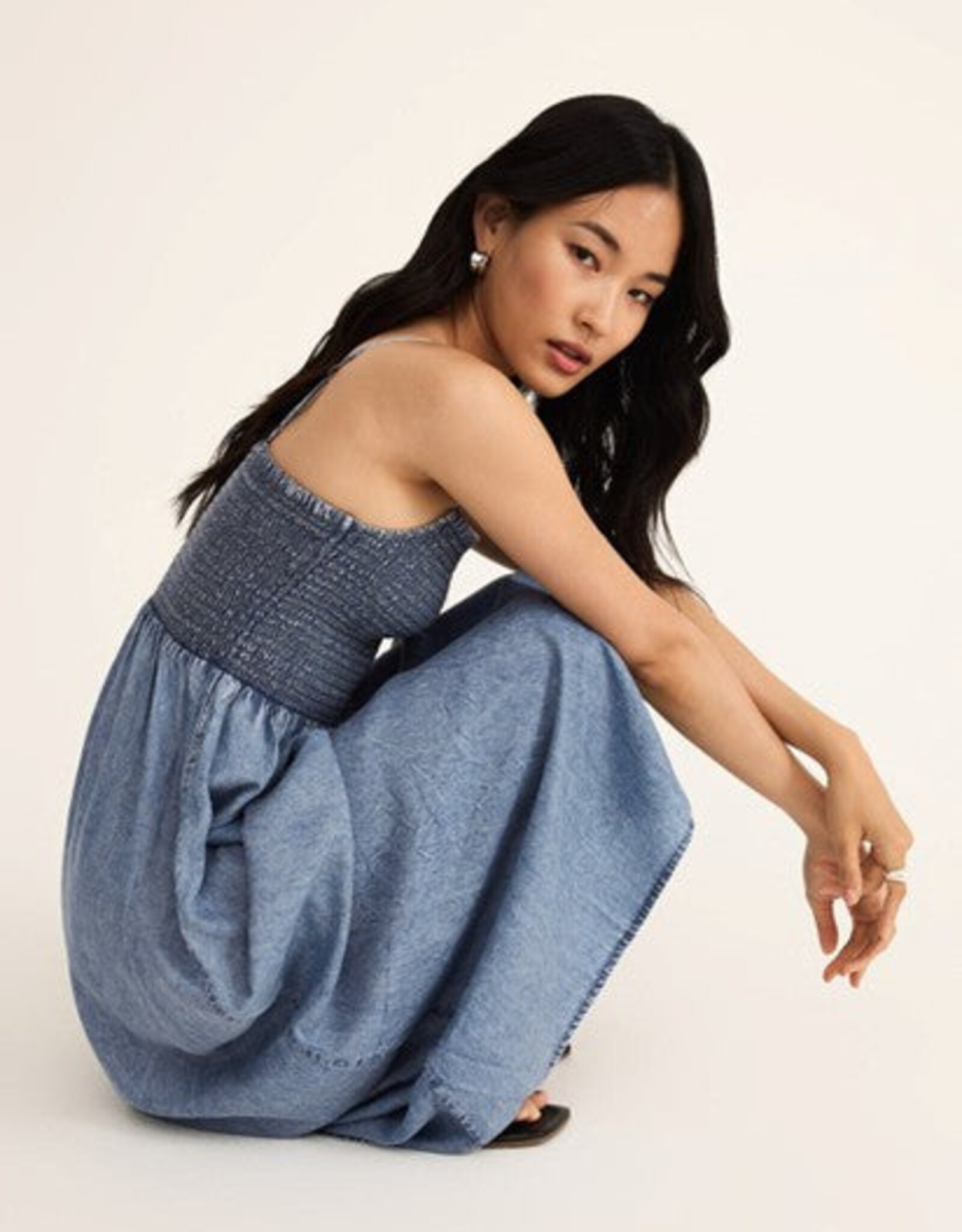 Z Supply Bayside Chambray Midi Dress