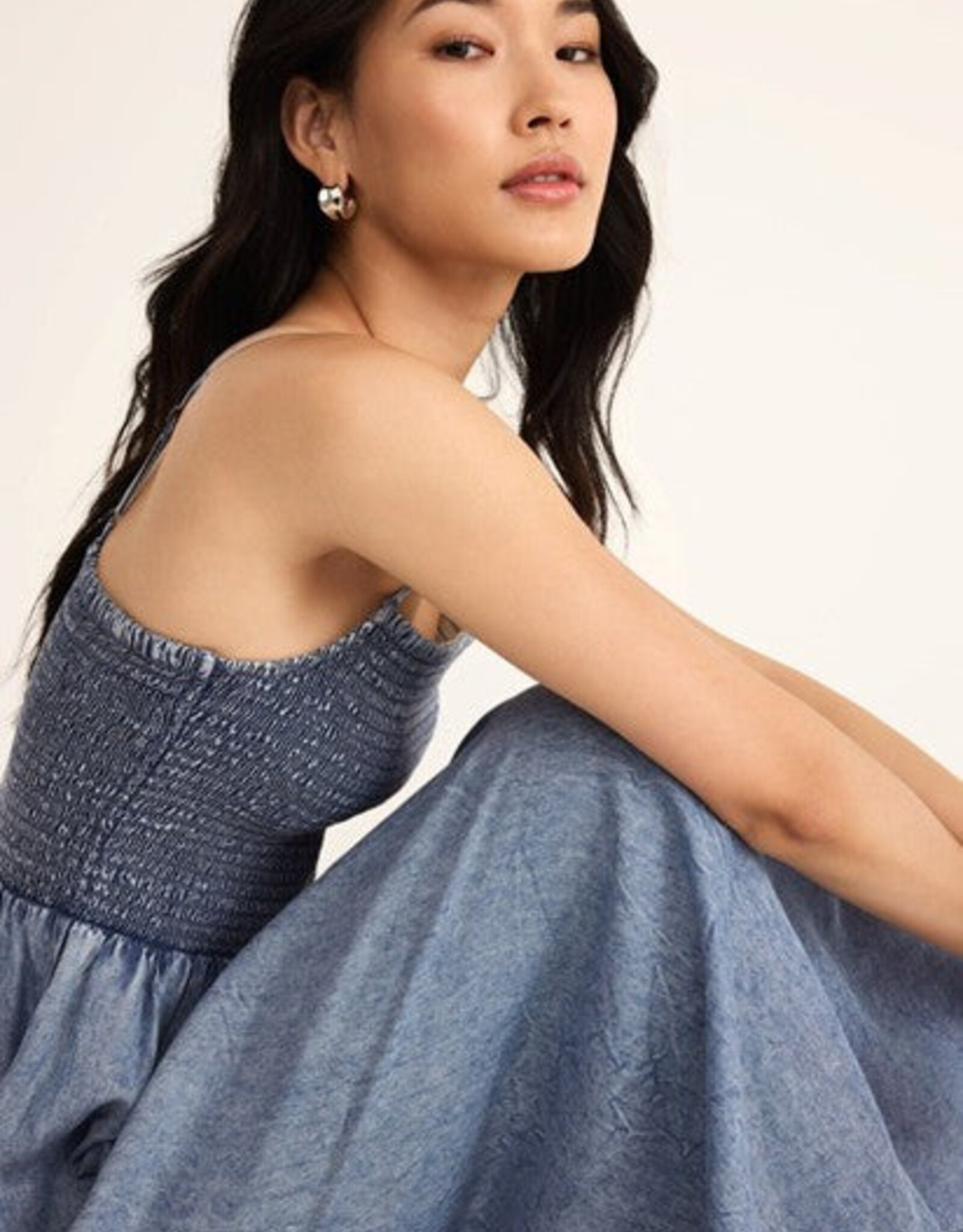 Z Supply Bayside Chambray Midi Dress