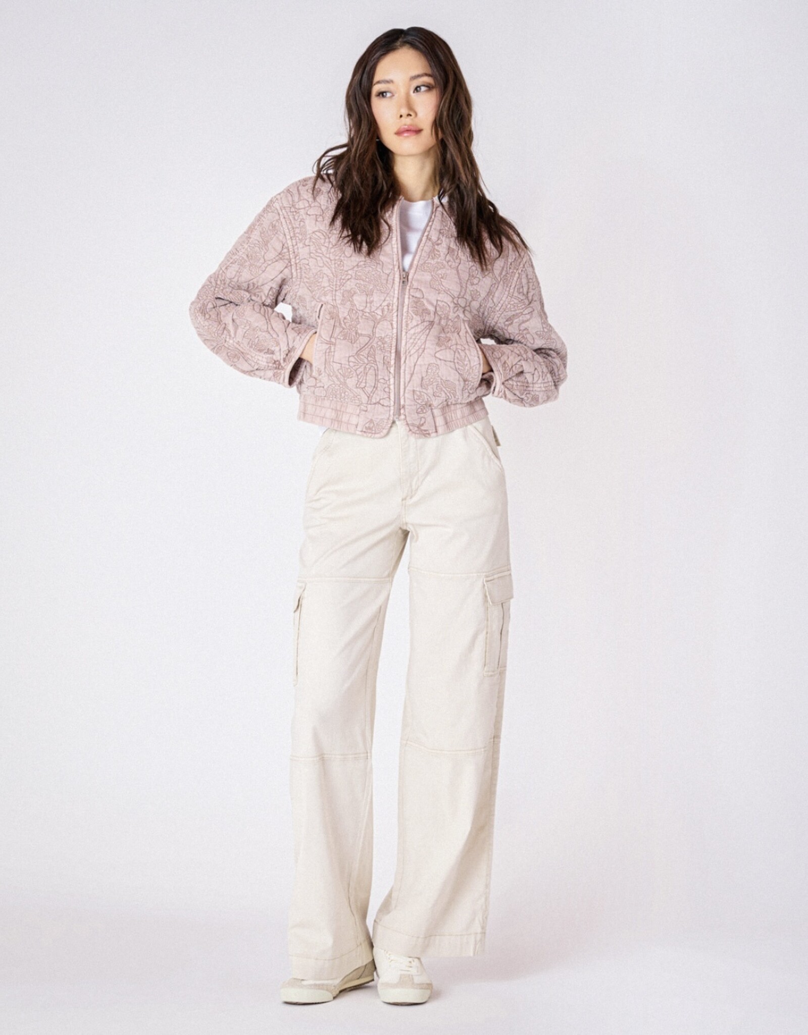 Dex Flora Quilted Bomber