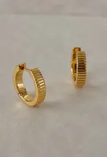 Namaste Jewelry Mini Ribbed Hoops