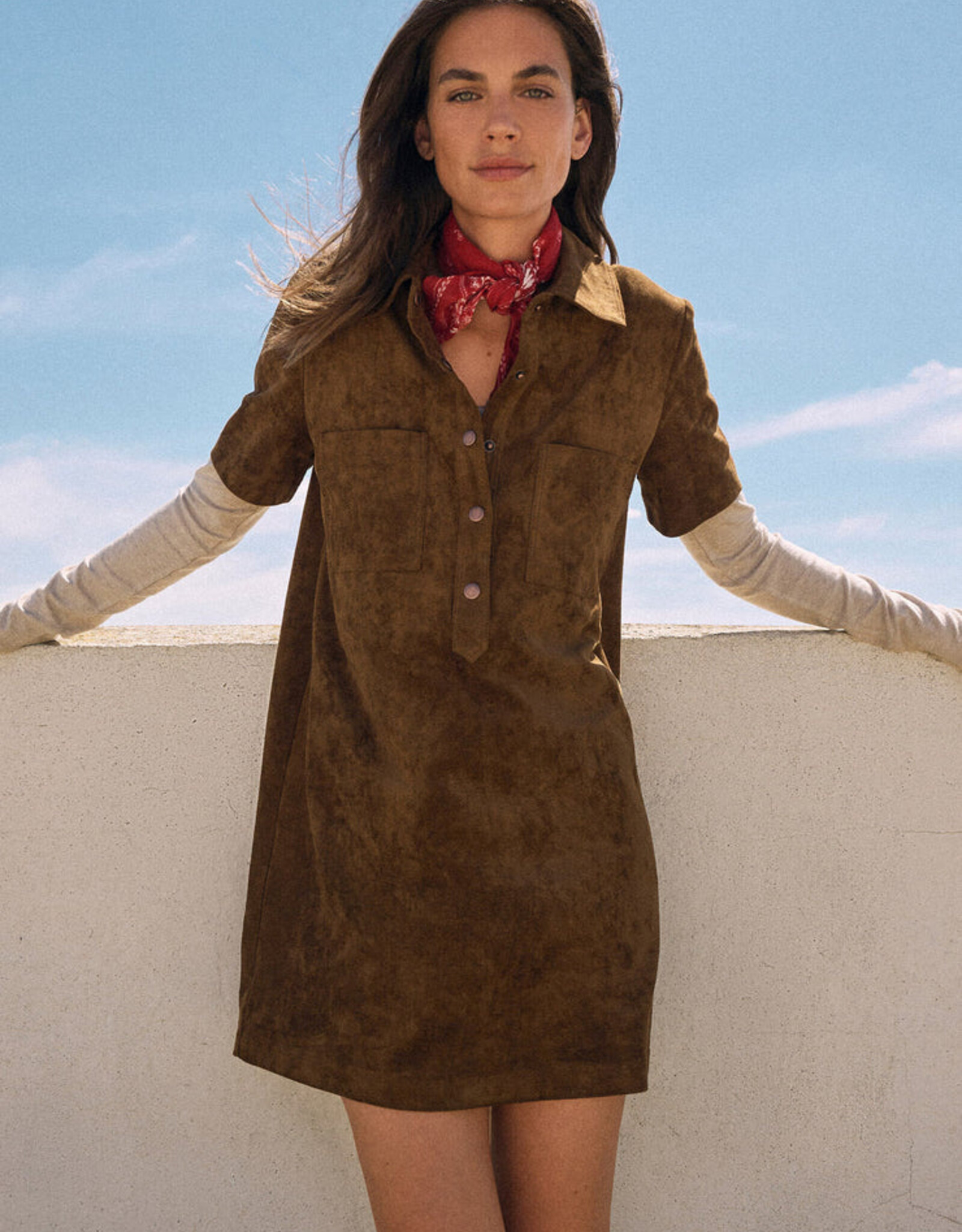 Z Supply Authentic Suede Mini Dress