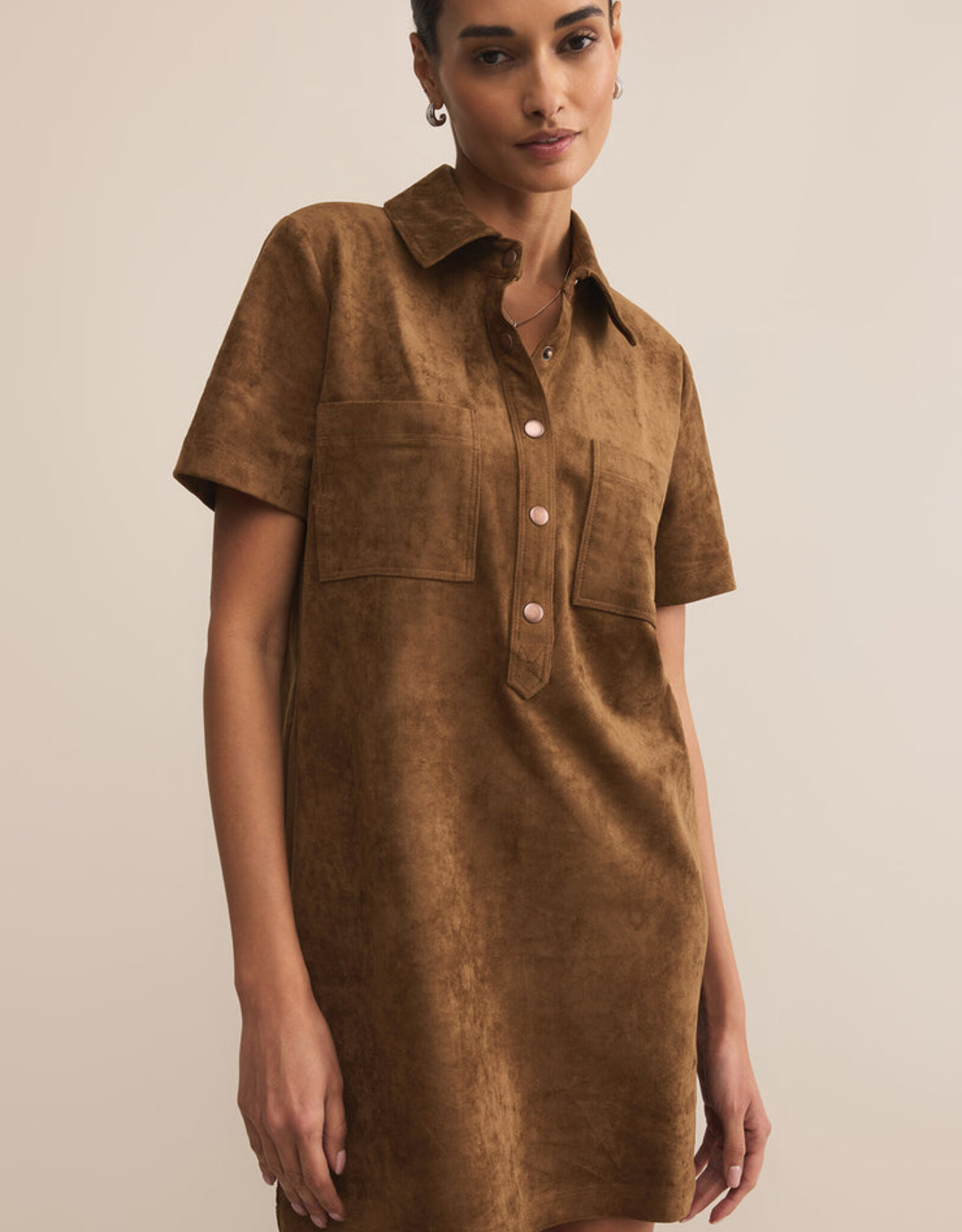 Z Supply Authentic Suede Mini Dress