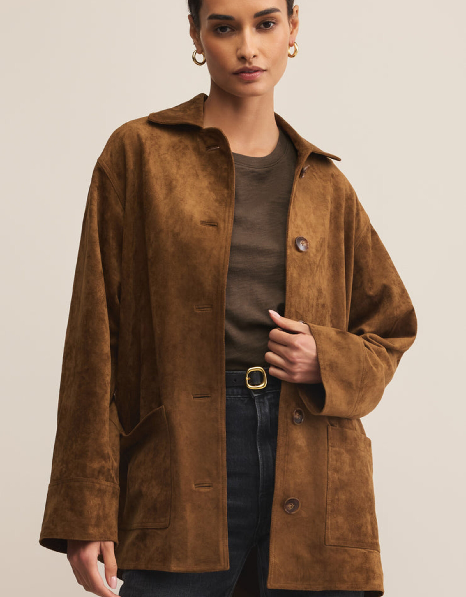 Z Supply Decker Suede Coat