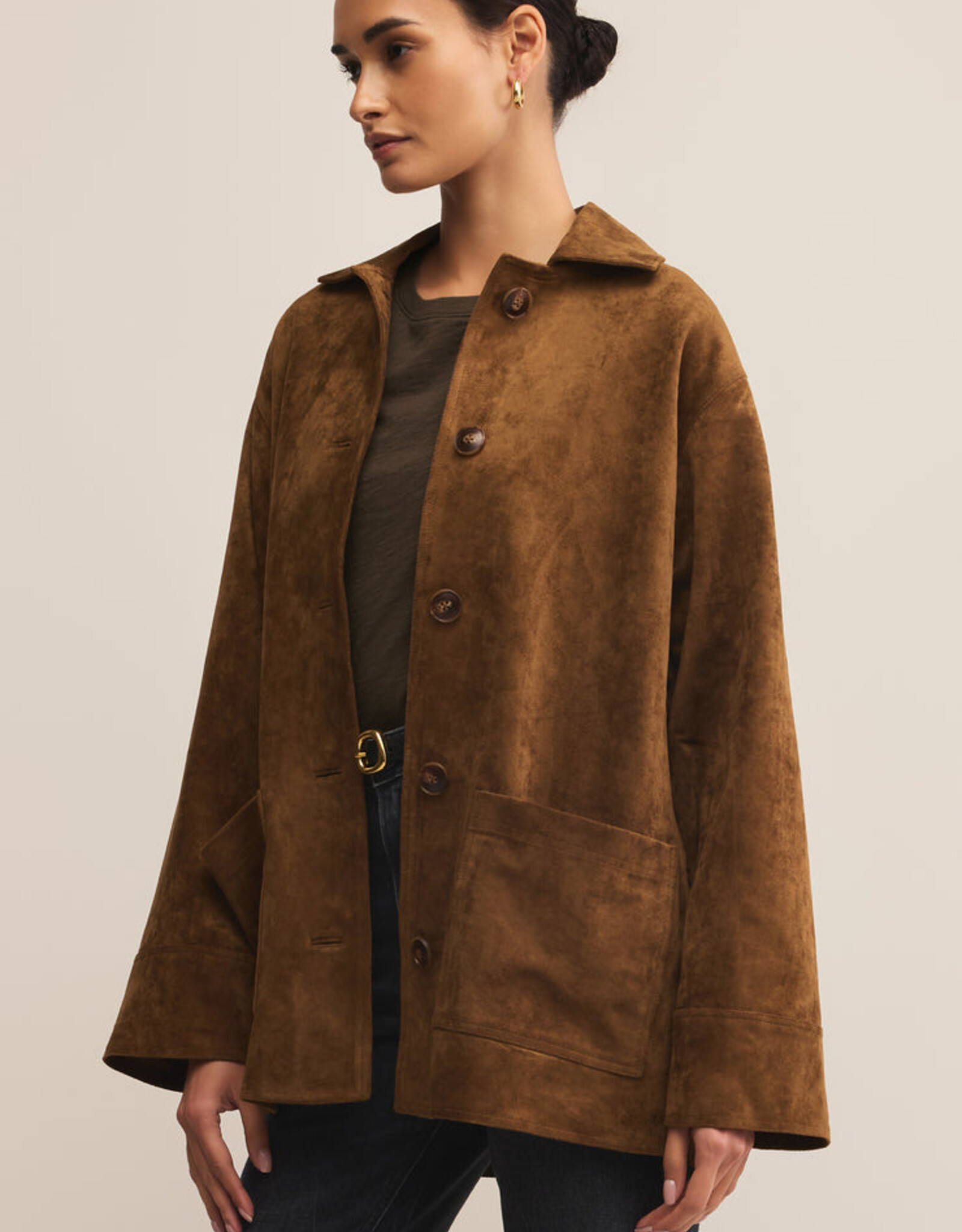 Z Supply Decker Suede Coat