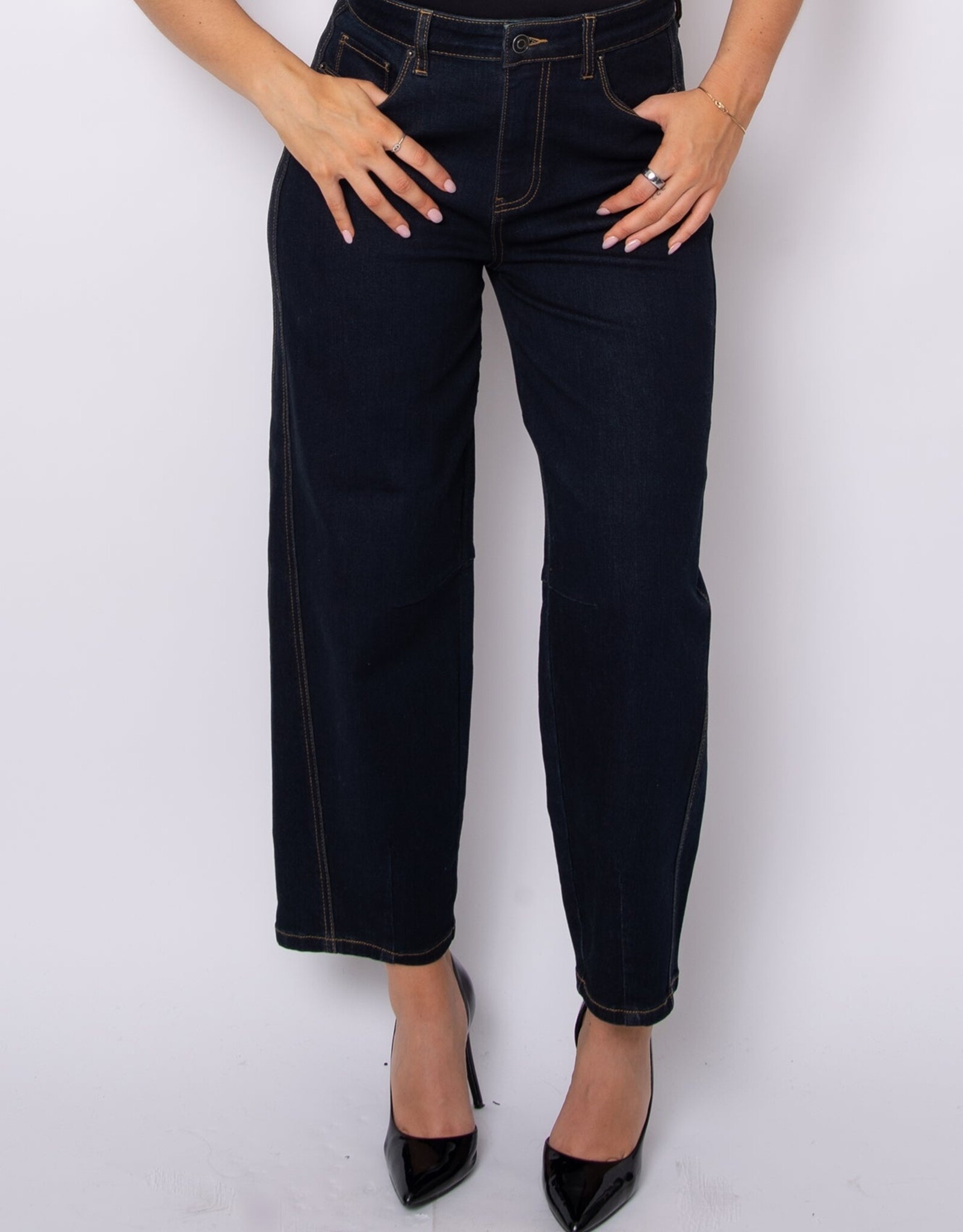 RD Style Barni Stretch Denim Barrel Pant