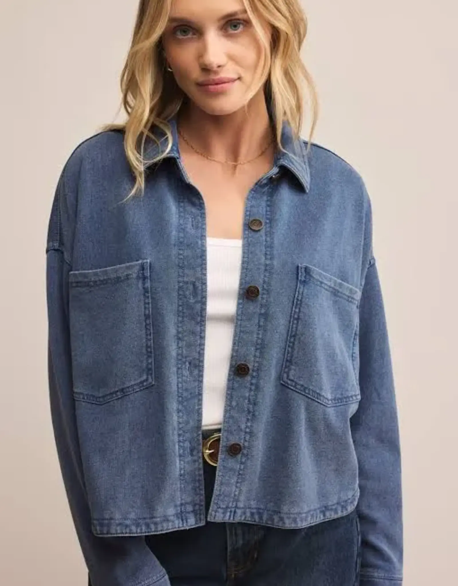 Z Supply All Day Cropped Knit Jacket