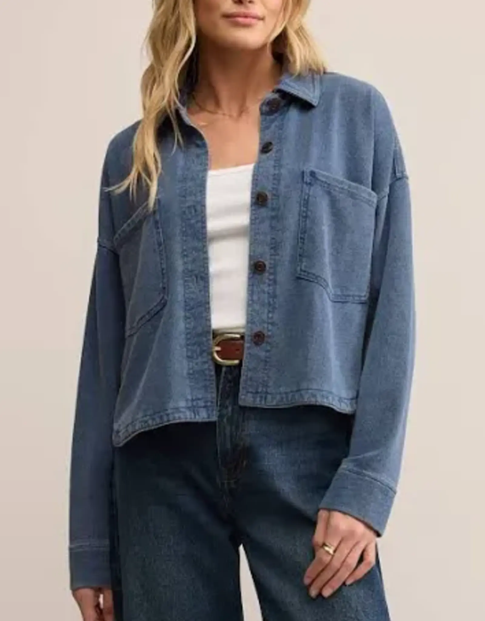 Z Supply All Day Cropped Knit Jacket