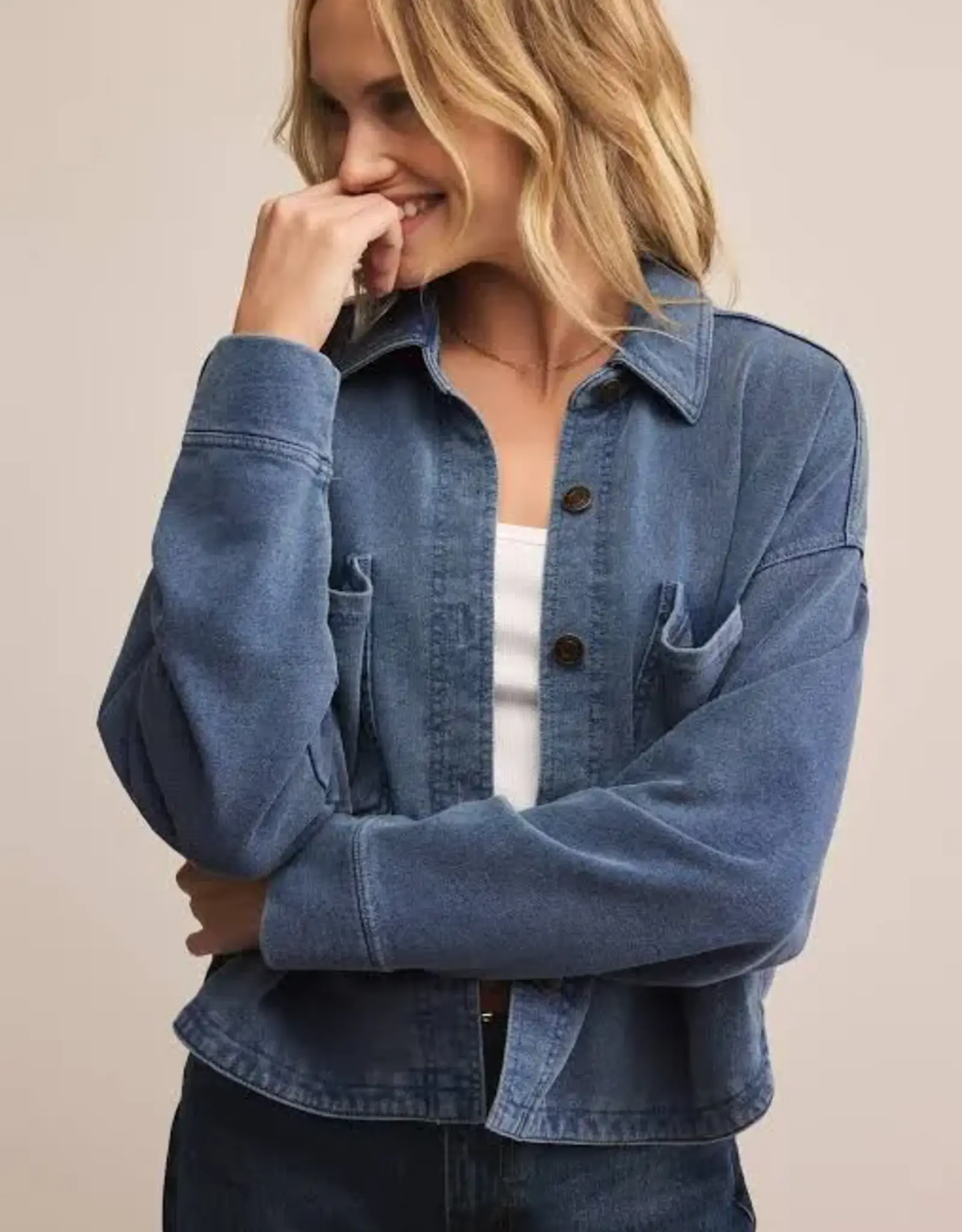 Z Supply All Day Cropped Knit Jacket