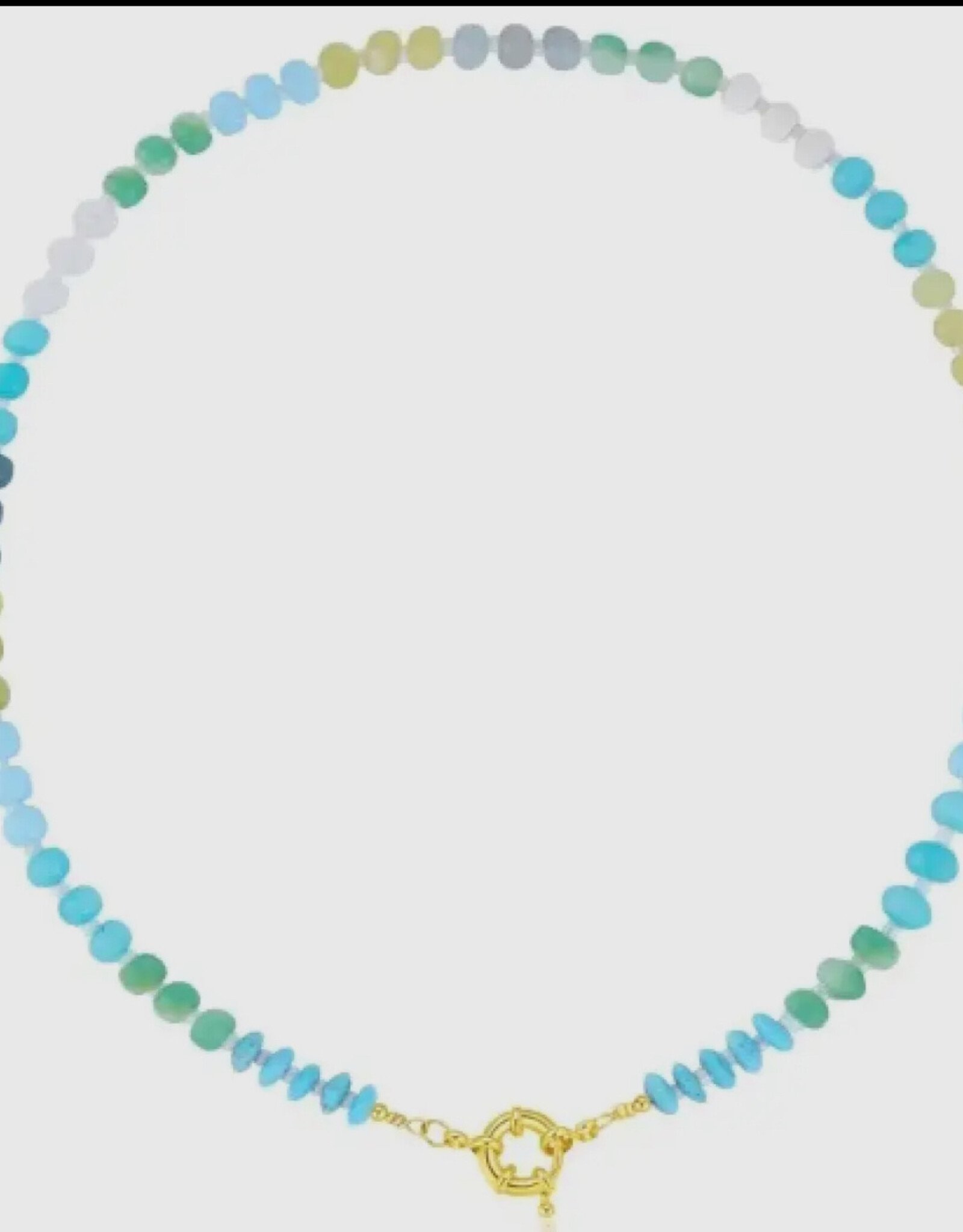 Hoop La Gemstone Candy Bead Necklace