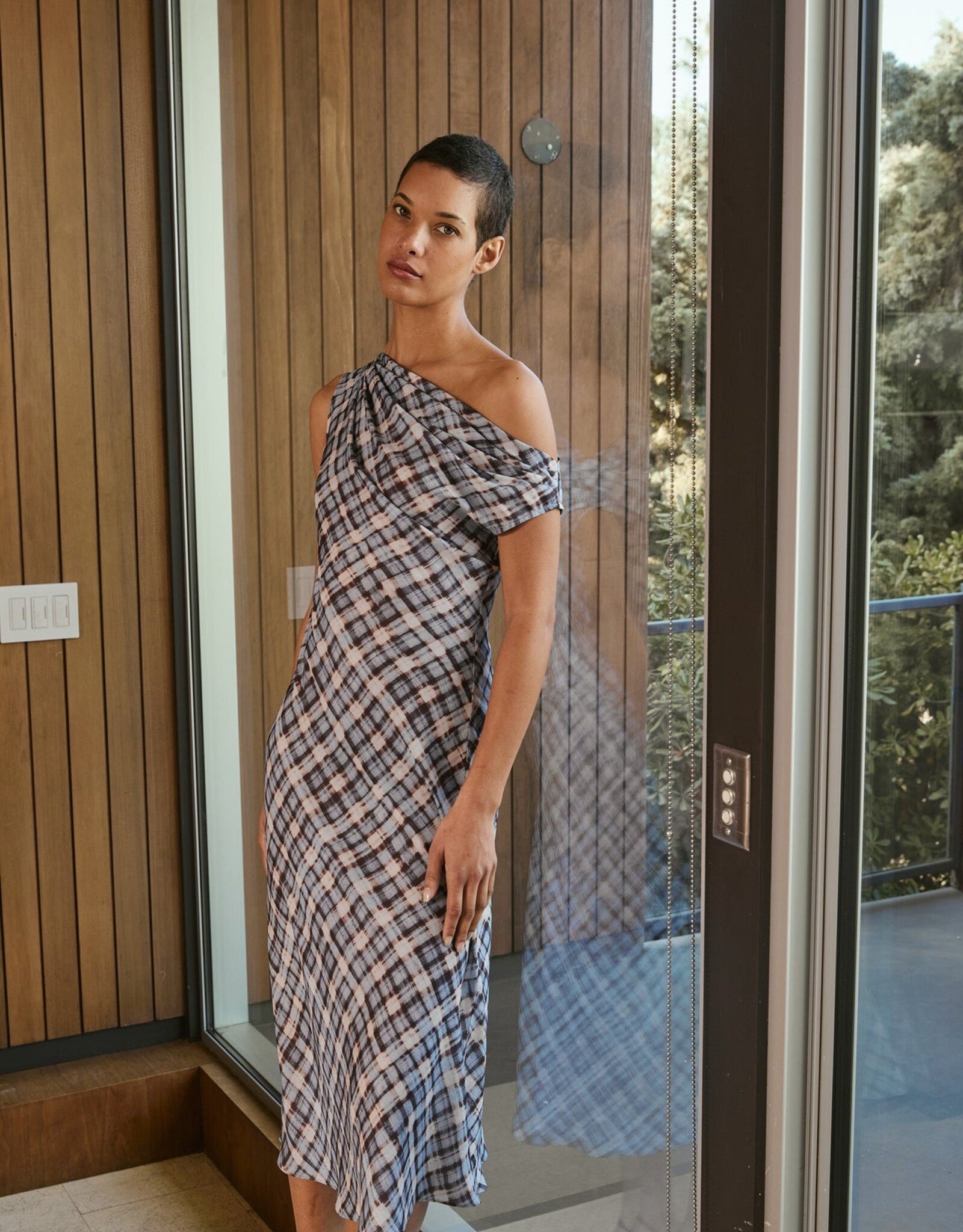 LucyParis Ace Asymmetrical Dress