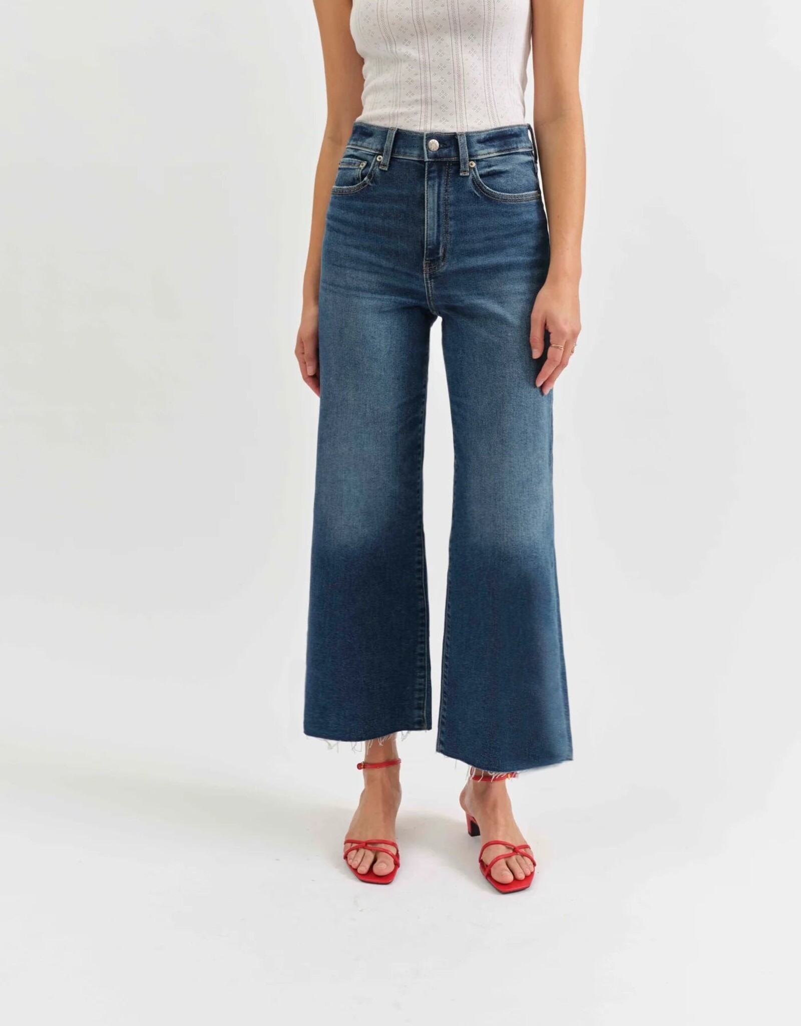 Daze Pleaser Hi Rise Wide Ankle