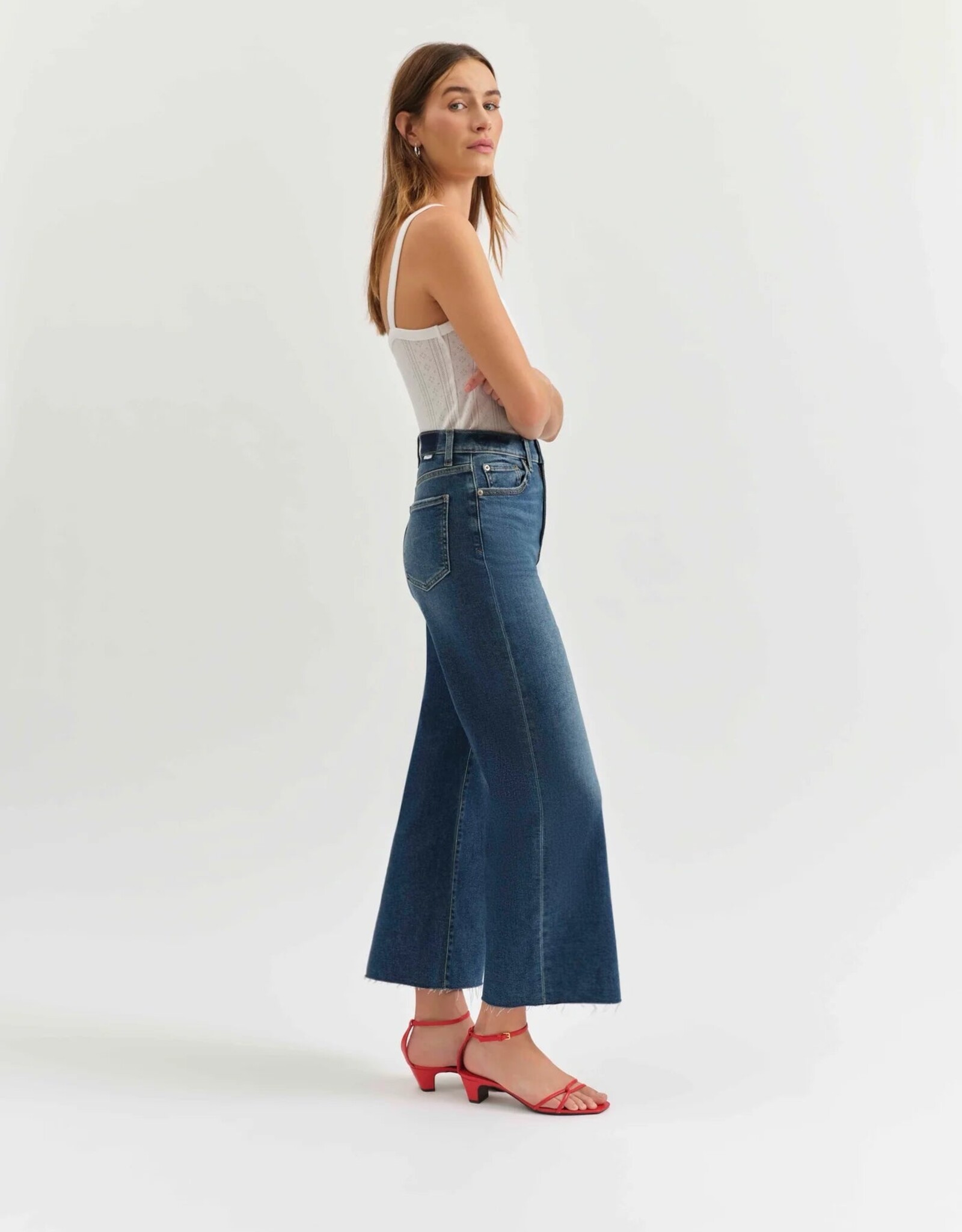 Daze Pleaser Hi Rise Wide Ankle