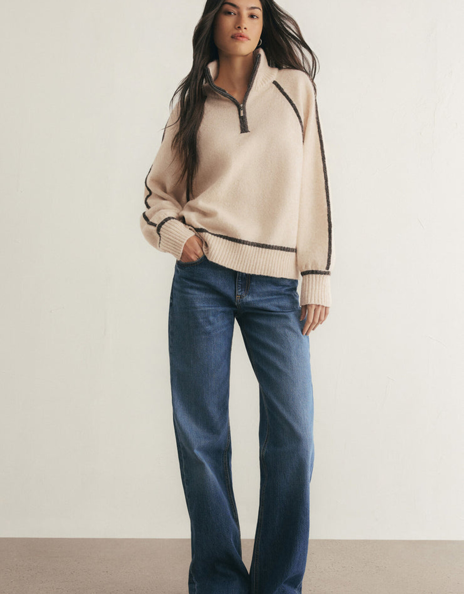 Z Supply Alps Half Zip Sweater