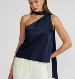 LucyParis Susan Tie Neck Top