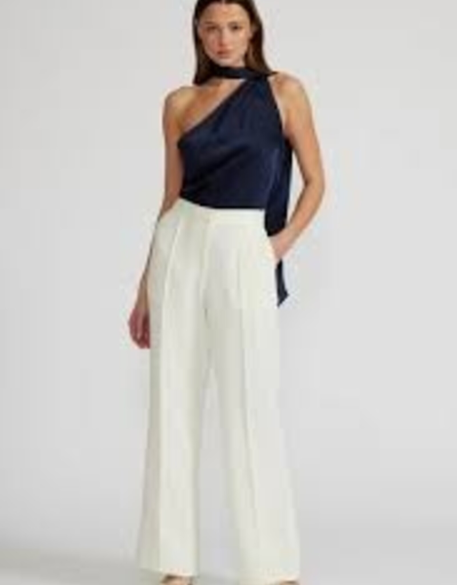 LucyParis Susan Tie Neck Top