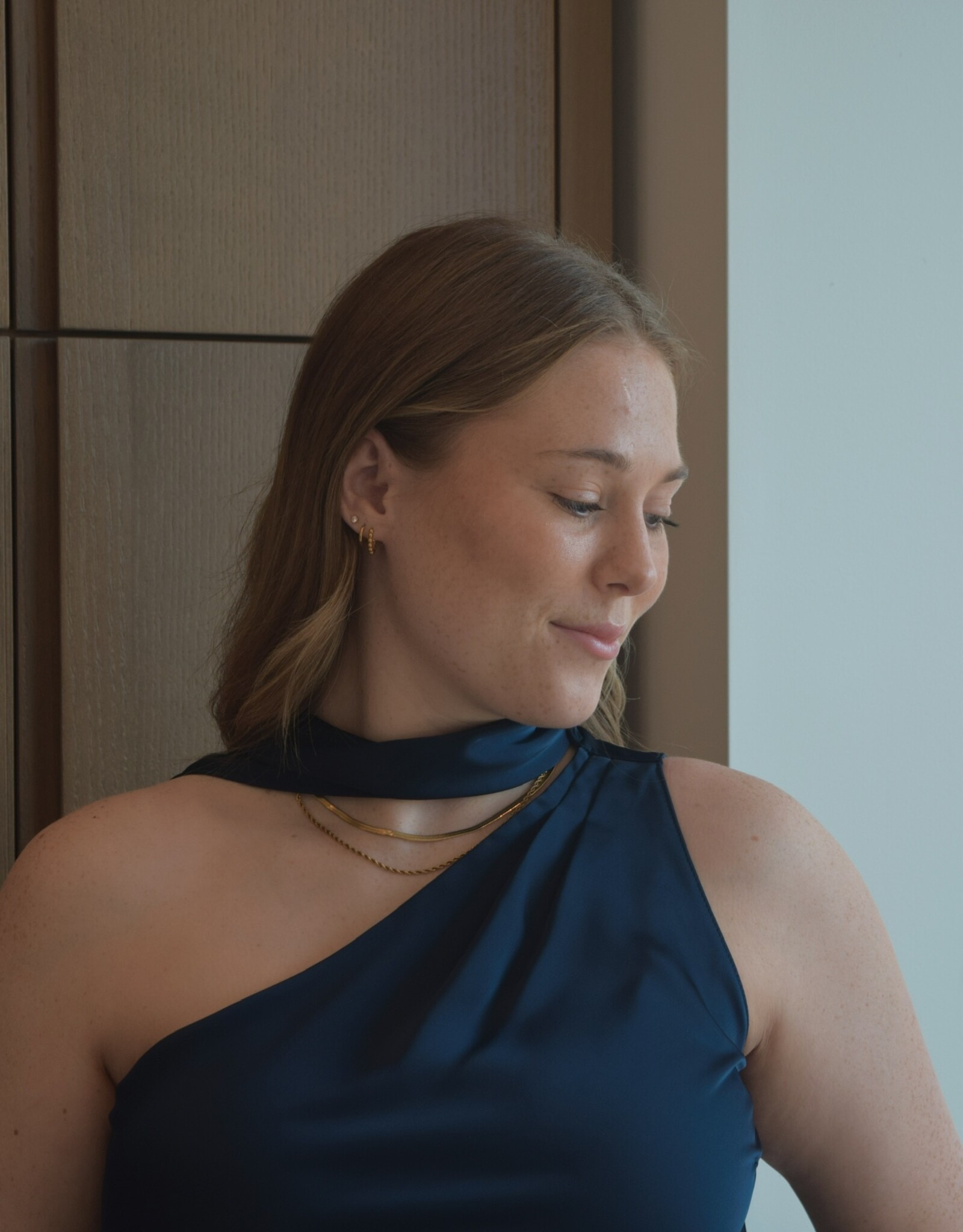 LucyParis Susan Tie Neck Top