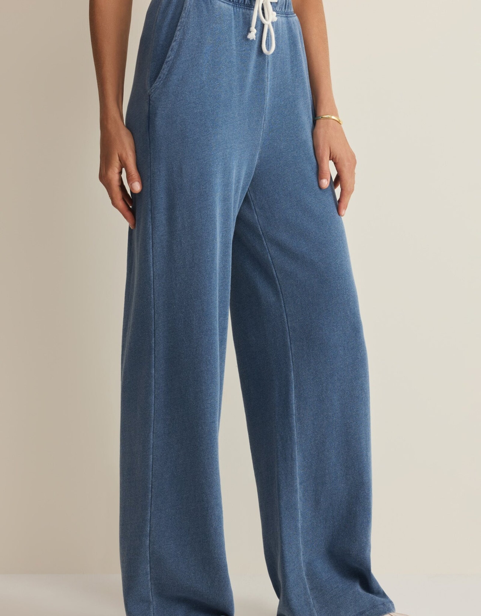 Z Supply Hunter Knit Pant Vintage Indigo