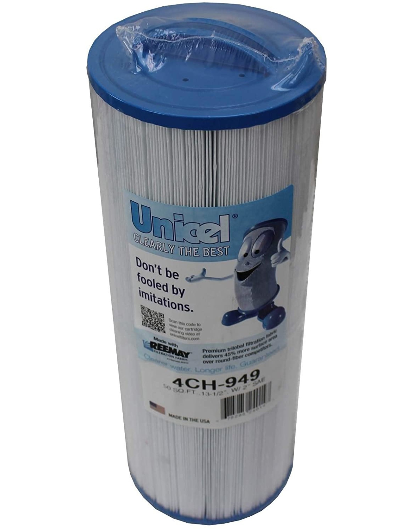 Unicel Filter Threaded Pleated 50 sq ft 4ch-949