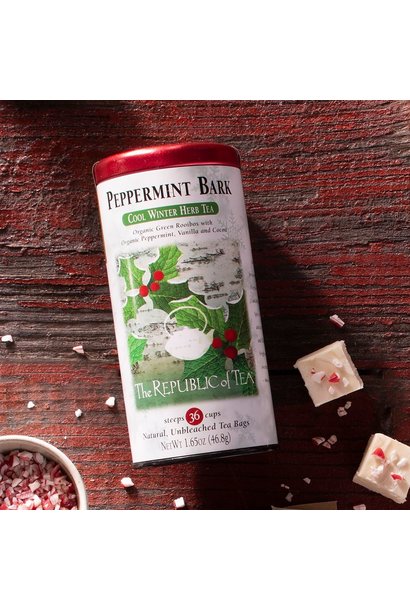 REPUBLIC OF TEA PEPPERMINT BARK TEA BAGS