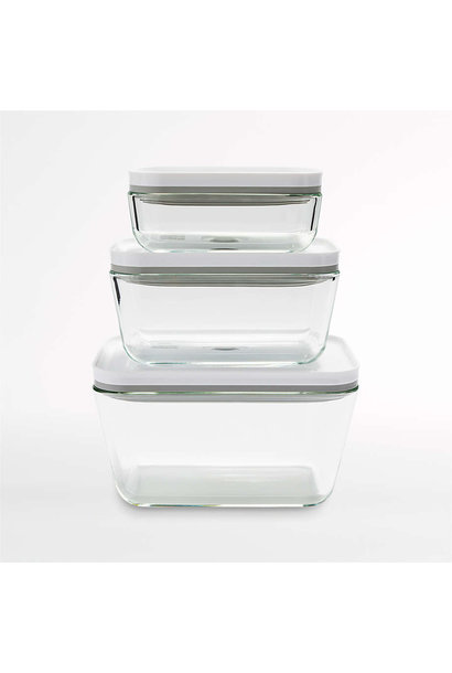 ZWILLING 3 PIECE GLASS CONTAINER SET FOR FRESH & SAVE