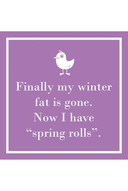 PPD SPRING ROLLS BEVERAGE NAPKIN