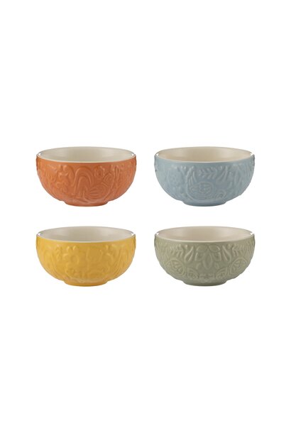 MASON CASH HOME TO ROOST PREP BOWLS S/4