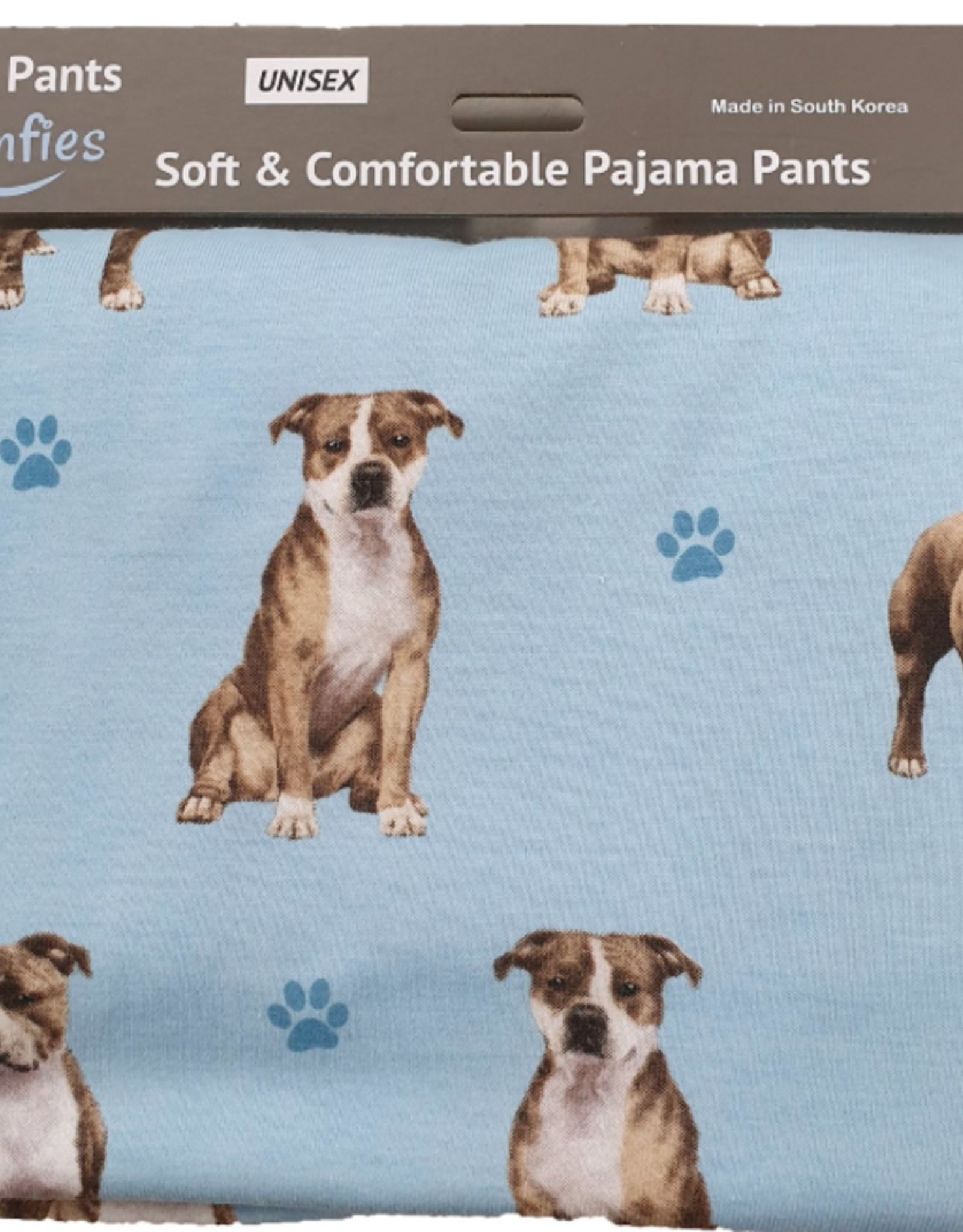 Apparel E & S Pets: Pit Bull Pajama Pants - XL