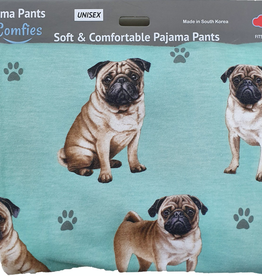 Apparel E & S Pets: Pug Pajama Pants - Large