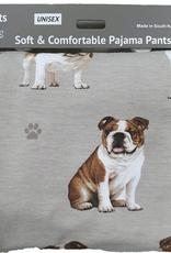 Apparel E & S Pets - Bulldog Pajama Pants - Large