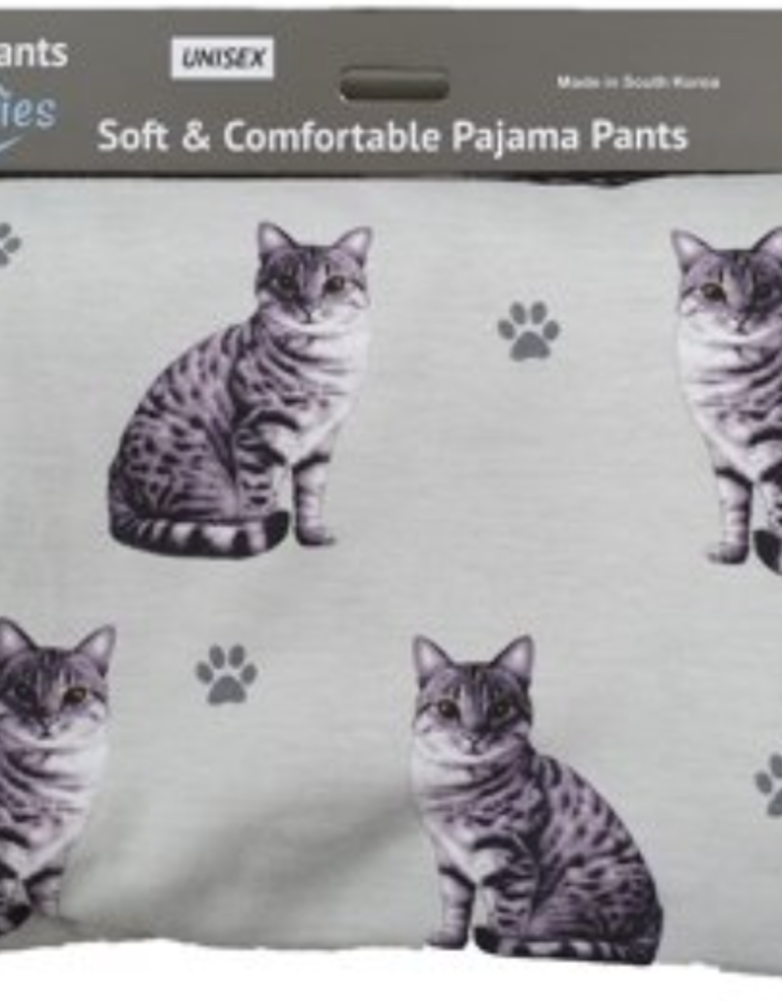 E&S Pets E & S Pets: Silver Tabby Cat Pajama Pants - XL
