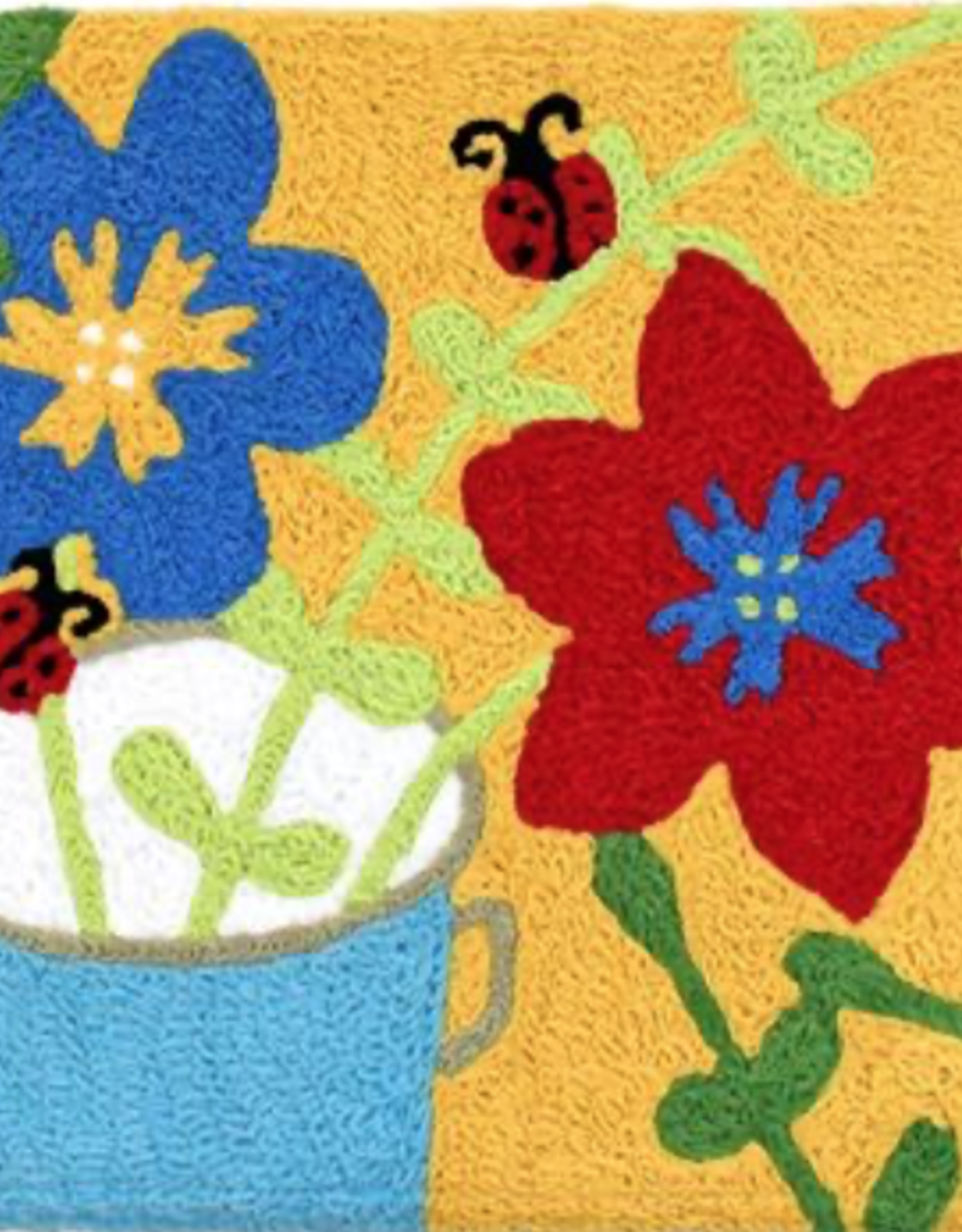 Home Goods Jellybean - Flower Pot & LadyBugs Rug