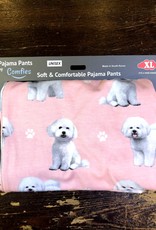 E&S Pets E & S Pets: Bichon Frise Pajama Pants -  XL