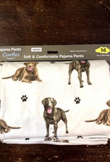Apparel E & S Pets - Chocolate Labrador Pajama Pants - Medium