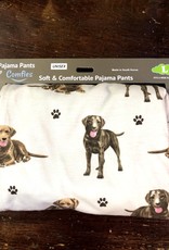Apparel E & S Pets - Chocolate Labrador Pajama Pants - Large