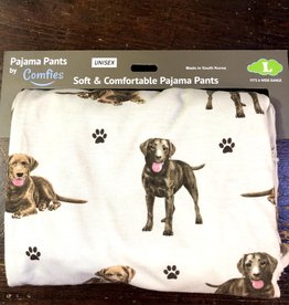 Apparel E & S Pets - Chocolate Labrador Pajama Pants - Large