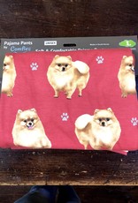 Apparel E & S Pets: Pomeranian Pajama Pants - Large