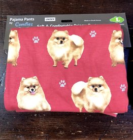 Apparel E & S Pets: Pomeranian Pajama Pants - Large