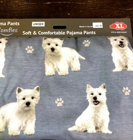Apparel E & S Pets: Westie Pajama Pants - XL